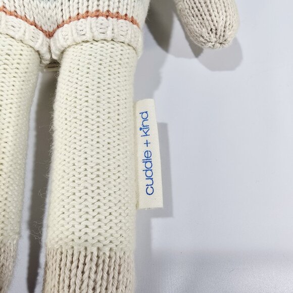 Cuddle and Kind Avery Lamb 13" Knit Plush Doll Stuffed Animal Handmade Knit - Picture 4 of 4